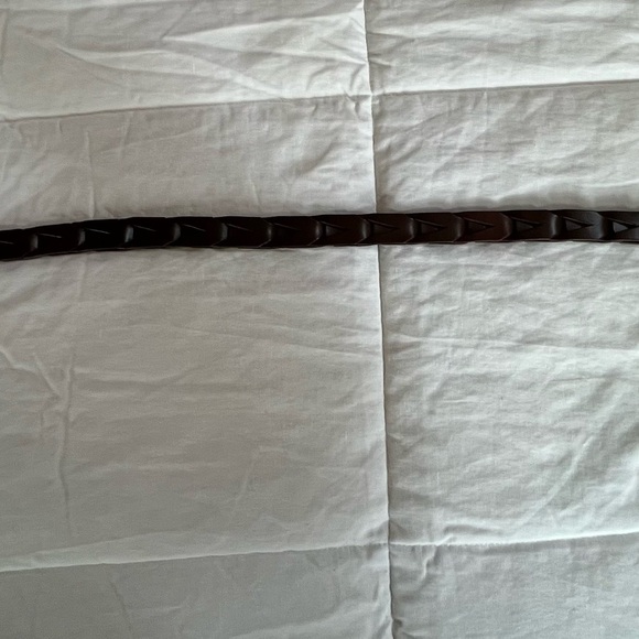 Unbranded Southwestern Style Brown leather Belt with silver hardware sz 34 - Picture 4 of 11